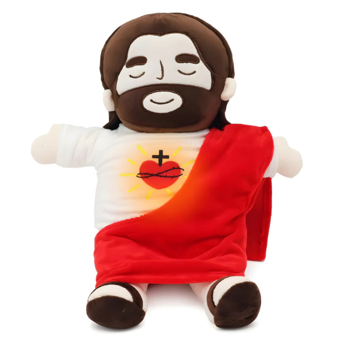 Peluche Jésus qui respire pour l'anxiété